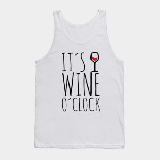 Funny wine quote | Wine O´clock Tank Top